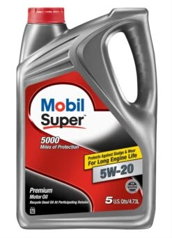 Mobil Super 5000 Synthetic Blend Motor Oil – 5 Quart -Deals L&M Supply Store 124408