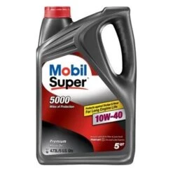 Mobil Super 5000 Synthetic Blend Motor Oil – 5 Quart -Deals L&M Supply Store 124409