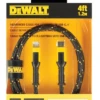 DeWALT 4 Ft. Reinforced Cable For Lightning To USB-C -Deals L&M Supply Store 131 1357 dw2 2
