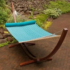 Algoma 13' Quilted Fabric Reversible Hammock With Pillow -Deals L&M Supply Store 2936dl 2