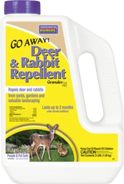 Bonide GO AWAY Deer & Rabbit Repellent Granules 3Lb