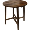 Leigh Country Char-Log Slatted Round Bar Table -Deals L&M Supply Store 50060017