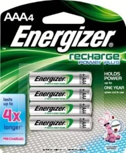 Energizer Recharge AAA Battery, 4 Pack