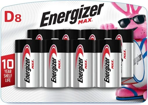 Eveready Energizer D Batteries, Max Alkaline, 8 Count -Deals L&M Supply Store 541789 1