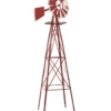 Red Mountain Valley Windmill, Red- 8ft -Deals L&M Supply Store 74370011