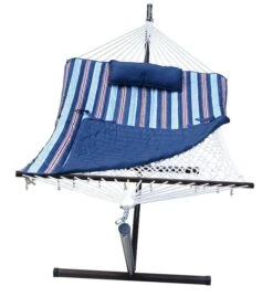 Algoma Cotton Rope Four Piece Hammock Combination, Kingston Stripe