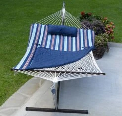 Algoma Cotton Rope Four Piece Hammock Combination, Kingston Stripe -Deals L&M Supply Store 77420000 2