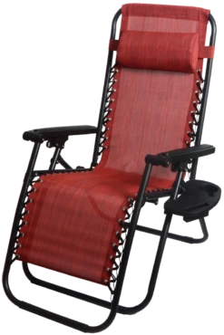 Backyard Expressions 25" Anti-Gravity Chair With Cup Holder