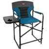 L&M Fleet Supply Highview Directors Chair With Side Table - Blue -Deals L&M Supply Store drch 011 blulnm