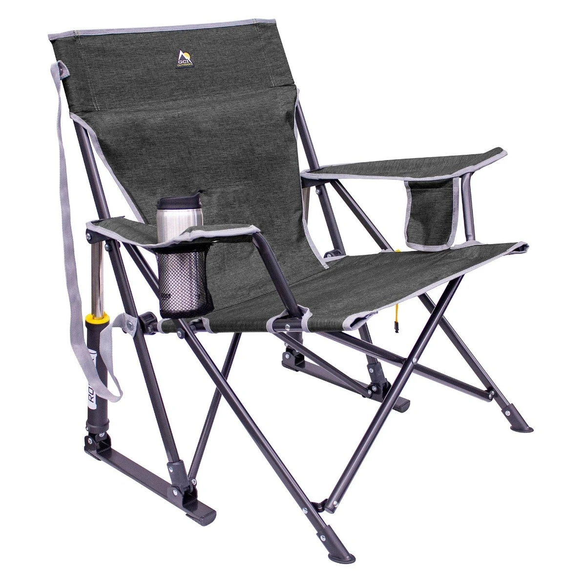 GCI Outdoor Kickback Rocker - Heathered Pewter 3 GCI Outdoor Kickback Rocker - Heathered Pewter