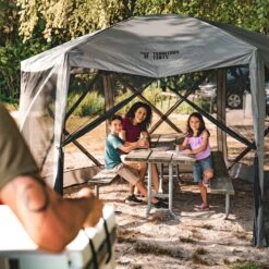 Territory Tents 6-Sided Screen Tent, Slate Grey -Deals L&M Supply Store territory family 9